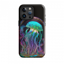 Stained Glass Jellyfish tough case for IPhone