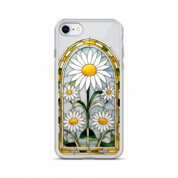 Daisy Stained Glass Clear Case for iPhone®
