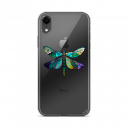 Stained Glass Dragonfly Clear Case for iPhone®